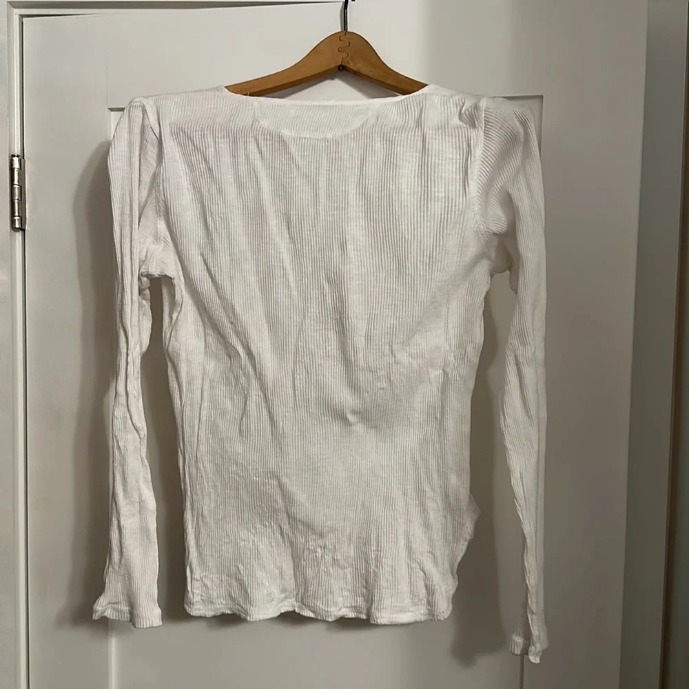 CAbi White Ribbed Long Sleeve - Picture 2 of 4